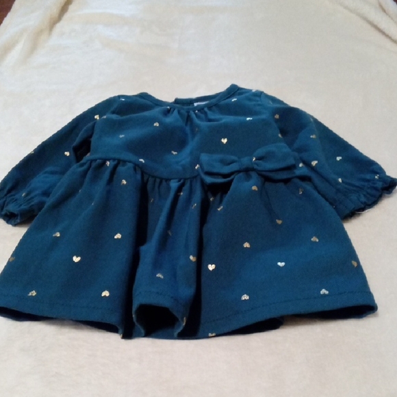 Just One You By Carter'S Other - Teal Green Dress with Gold Accents Size 3M